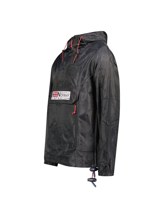 Geographical Norway Geographical Norway Kurtka przeciwdeszczowa WW4241H/GN-Black Czarny Regular Fit
