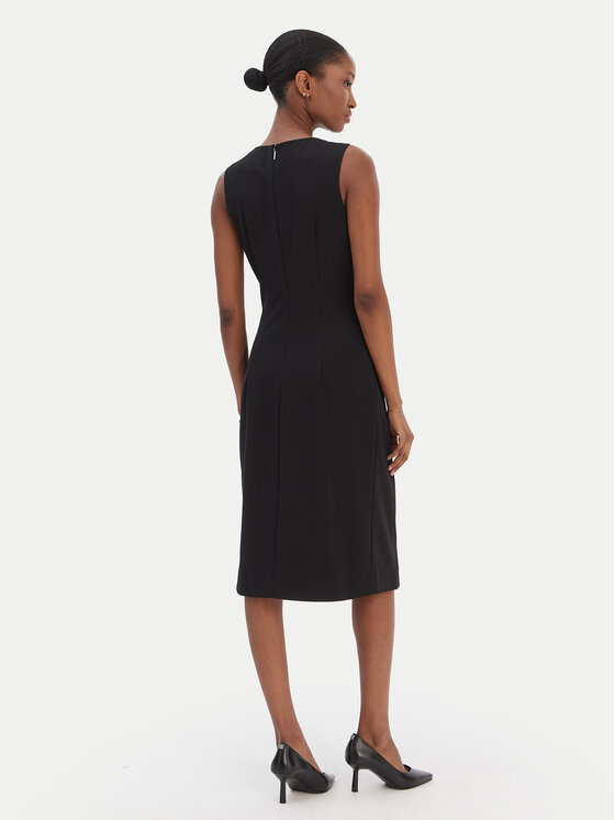 Calvin Klein Calvin Klein Cocktail obleka LV044E047G Črna Slim Fit