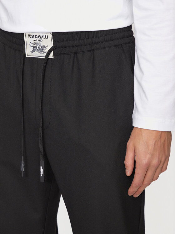Just Cavalli Just Cavalli Παντελόνι φόρμας 77OAAR11 Μαύρο Regular Fit