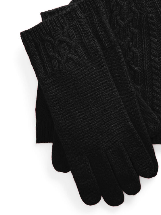 LAUREN RALPH LAUREN LAUREN RALPH LAUREN Zestaw czapka, szalik i rękawiczki 454960056002 Czarny