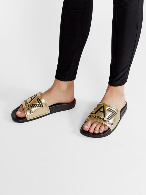 EA7 Emporio Armani EA7 Emporio Armani Шльопанці XCP001 XCC22 D467 Золотий