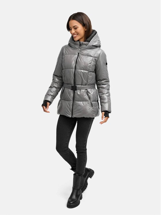Navahoo Navahoo Kurtka zimowa Eisglanz Szary Regular Fit