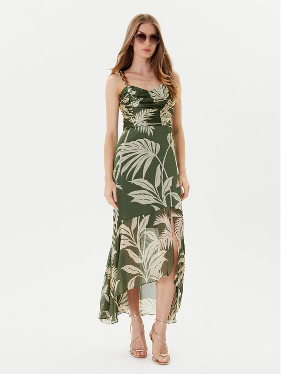 Guess Guess Vasarinė suknelė W5YK64 WCWF2 Žalia Regular Fit