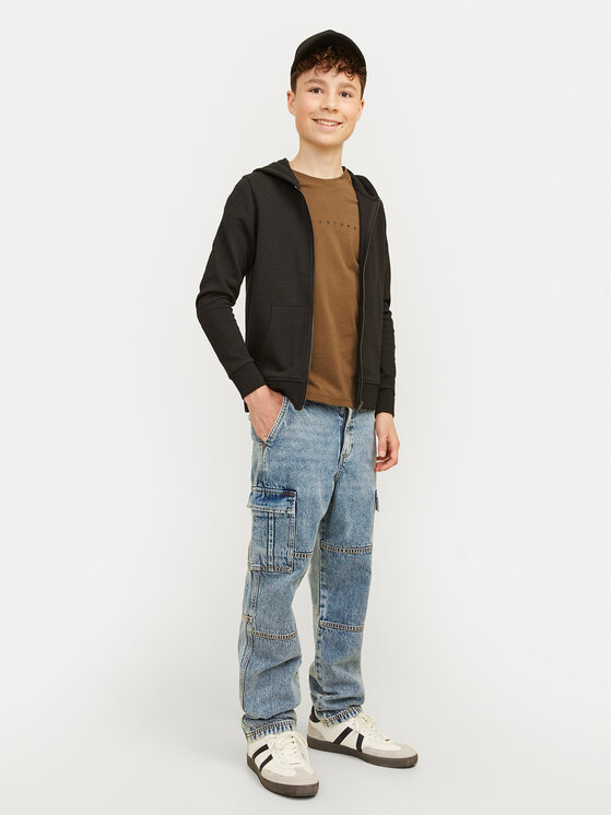 Jack&Jones Junior Jack&Jones Junior Blugi Chris 12262328 Albastru Relaxed Fit