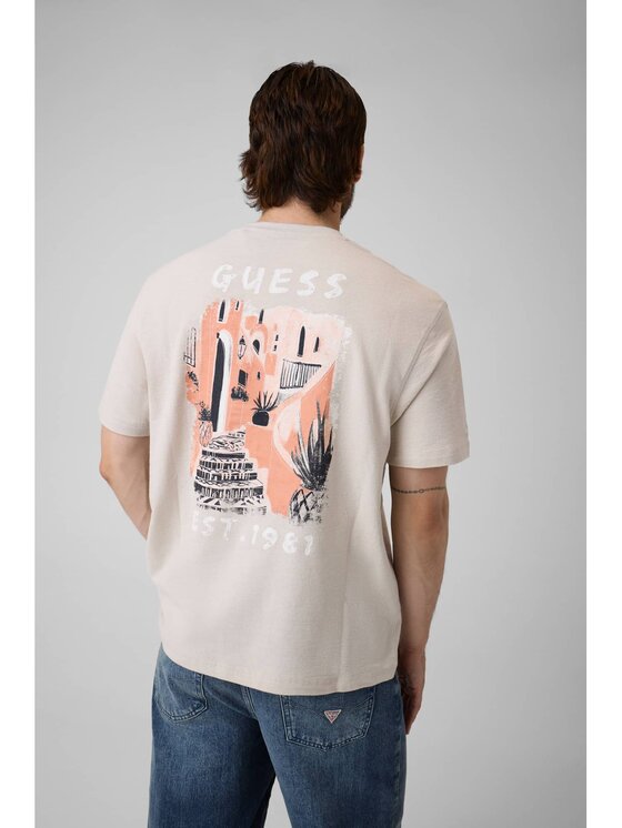 Guess Guess T-Shirt 183045 Šedá Classic Fit