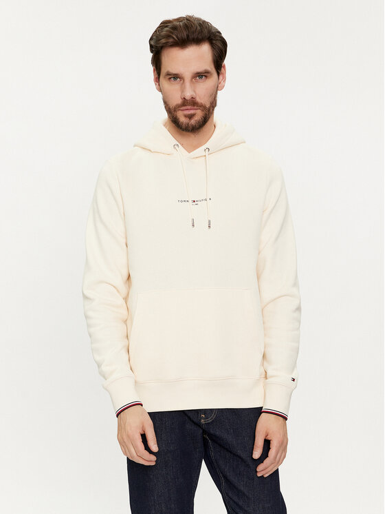 Tommy Hilfiger Tommy Hilfiger Μπλούζα Logo MW0MW32673 Μπεζ Regular Fit