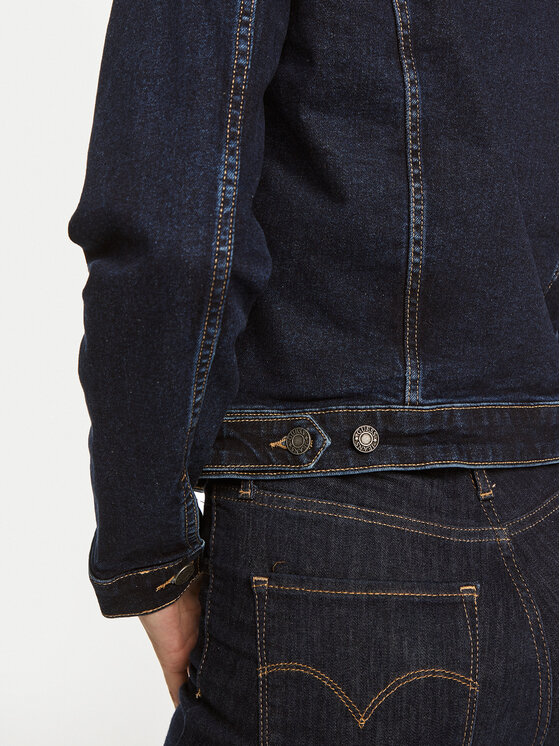 Guess Jeans Guess Jeans Farmer kabát W4YN55 D5CB1 Sötétkék Regular Fit