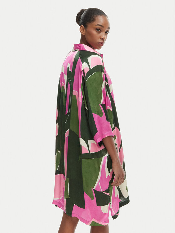 Iconique Iconique Vestito chemisier Annabelle IC26-098 Multicolore Relaxed Fit