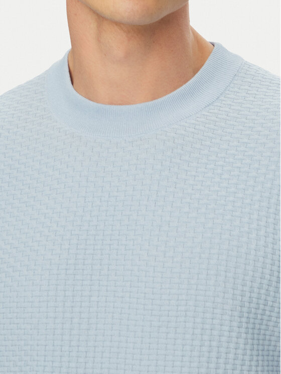 BOSS BOSS T-krekls H-Nilton 50560468 Gaiši zila Regular Fit