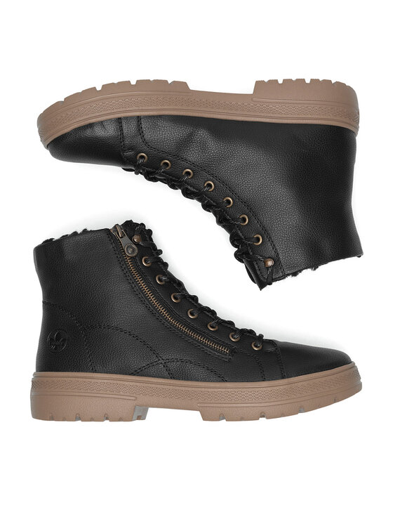 Rieker Rieker Botine N0031-00 Negru