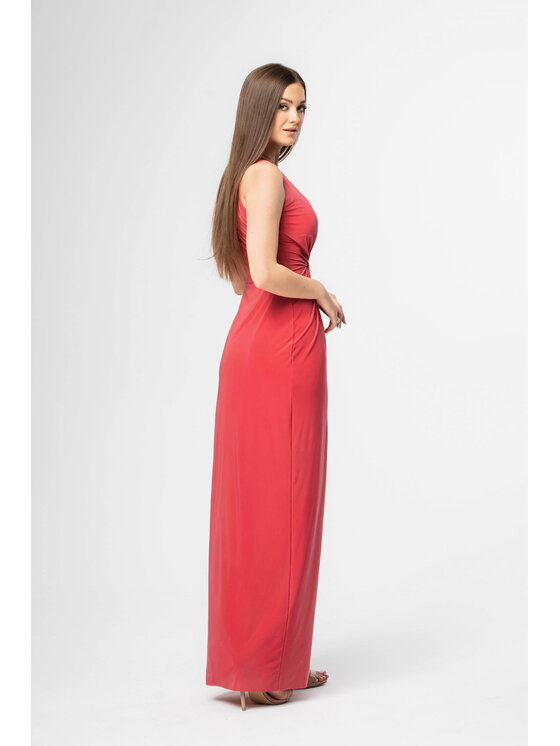 Aurora Aurora Vestito Bocca Corallo Feminine Fit