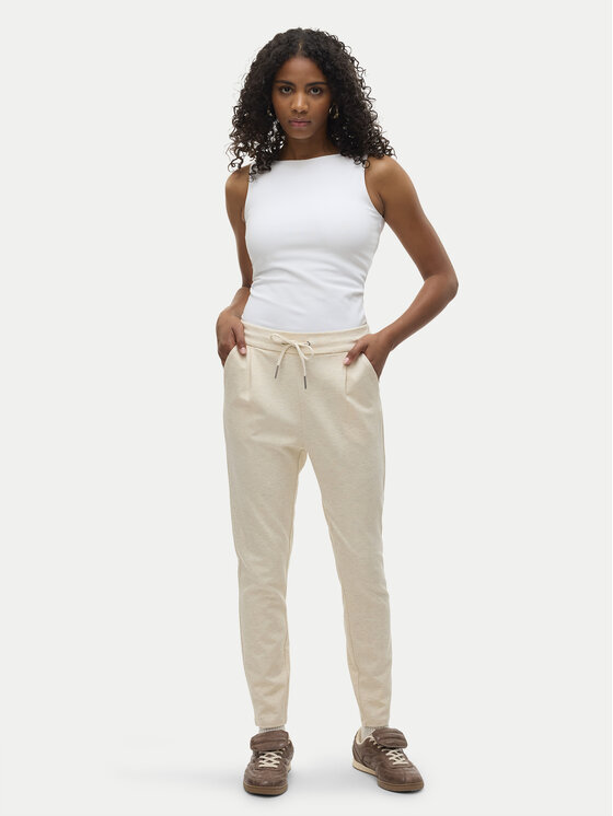 Vero Moda Vero Moda Spodnie materiałowe Eva 10197909 Beżowy Loose Fit