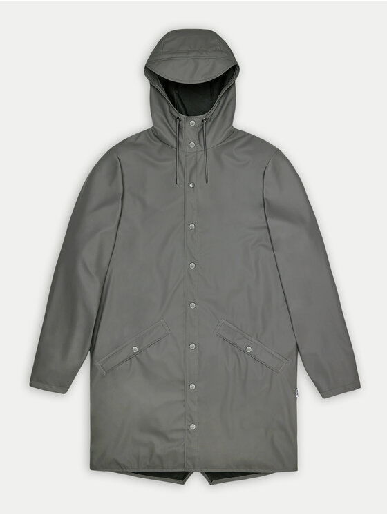 Rains Rains Μπουφάν αδιάβροχο Long Jacket W3 12020 Γκρι Regular Fit