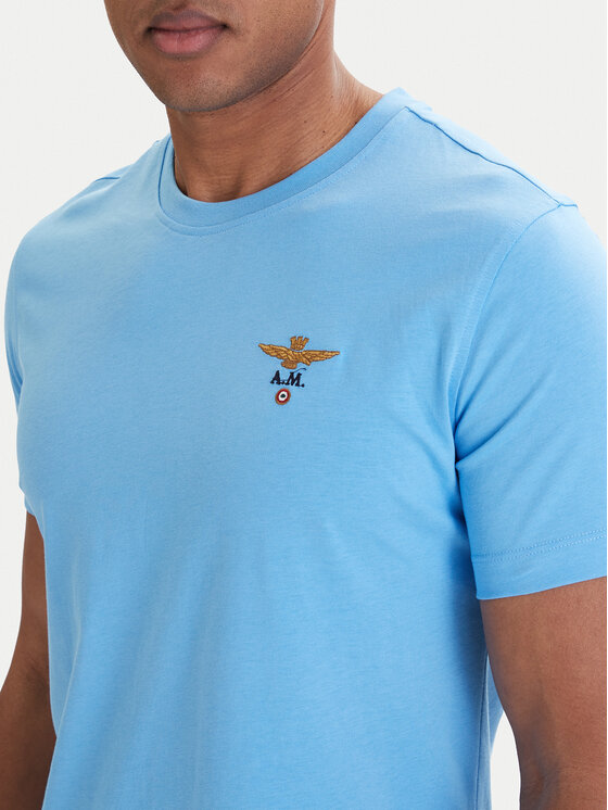 Aeronautica Militare Aeronautica Militare T-Shirt 261TS1580UJ00372 Modrá Regular Fit