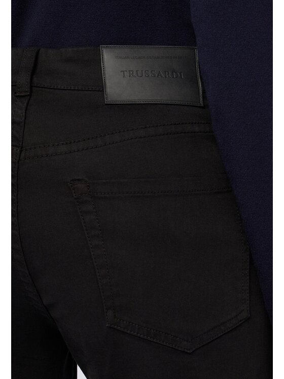 Trussardi Trussardi Pantaloni di tessuto P7019100290N033 Nero Slim Fit