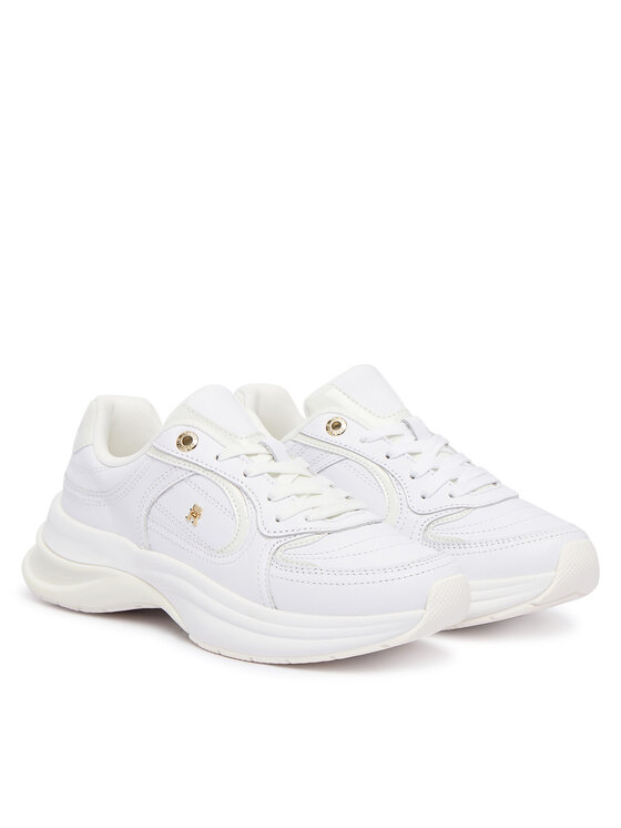 Tommy Hilfiger Tommy Hilfiger Sneakersy Th Chic Runner Sneaker FW0FW09414 Biela