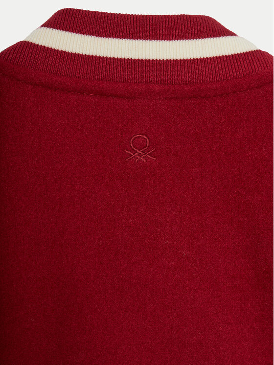 United Colors Of Benetton United Colors Of Benetton Bomber jakna 20PYCN04P Bordo rdeča Regular Fit