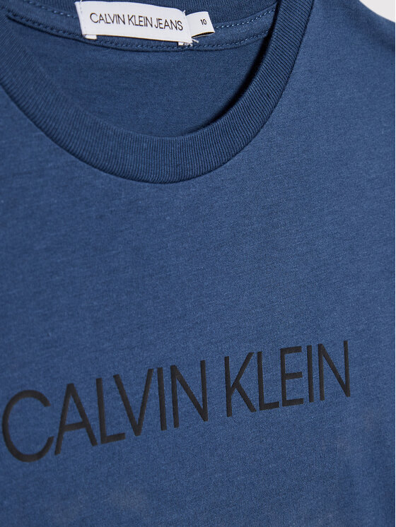 Calvin Klein Jeans Calvin Klein Jeans Bluzka Institutional IB0IB00599 Niebieski Regular Fit