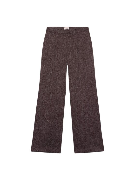 Oltre Oltre Pantaloni di tessuto P014R109071N036 Bordeaux Baggy Fit
