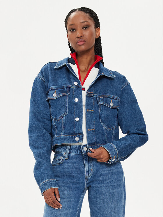 Tommy Jeans Tommy Jeans Jeansjacke Claire DW0DW18207 Blau Regular Fit