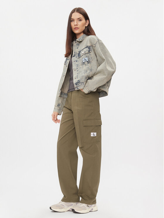 Calvin Klein Jeans Calvin Klein Jeans Τζιν μπουφάν J20J222501 Μπλε Boxy Fit