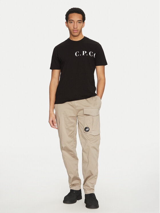 C.P. Company C.P. Company Marškinėliai 18CMTS139A005100W Juoda Regular Fit