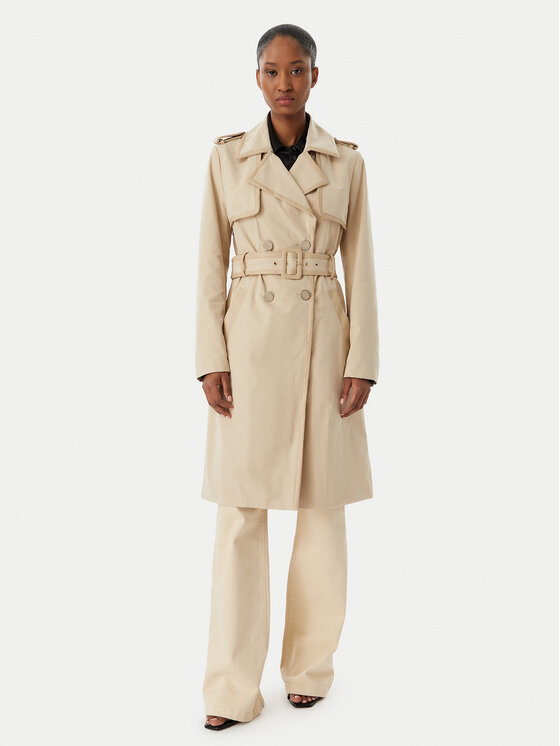 Guess Guess Tenchcoat W5RL14 WGWD2 Beige Regular Fit
