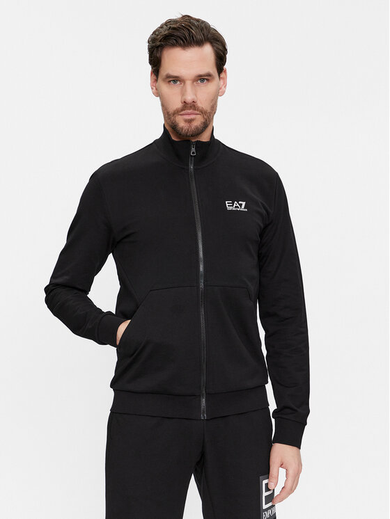 EA7 Emporio Armani Mikina 3DPM61 PJ05Z 1200 Čierna Regular Fit