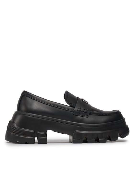 Tommy Jeans Čevlji Brez Vezalk Tjw Chunky Loafer EN0EN02504 Črna