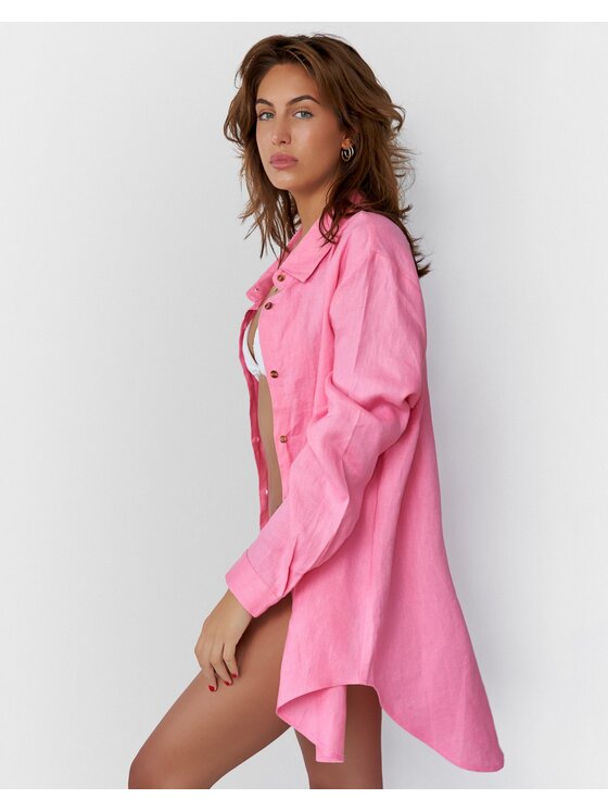 La Michaux La Michaux Košeľa GISELE linen Ružová