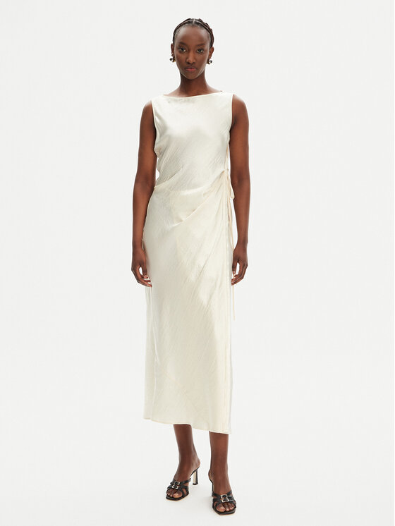 PINKO Koktejlové šaty Amico 105011 A2BU Béžová Regular Fit