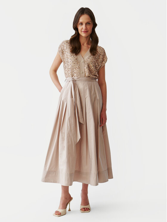 Tatuum Tatuum Пола тип трапец Taftani T2406.171 Бежов Regular Fit