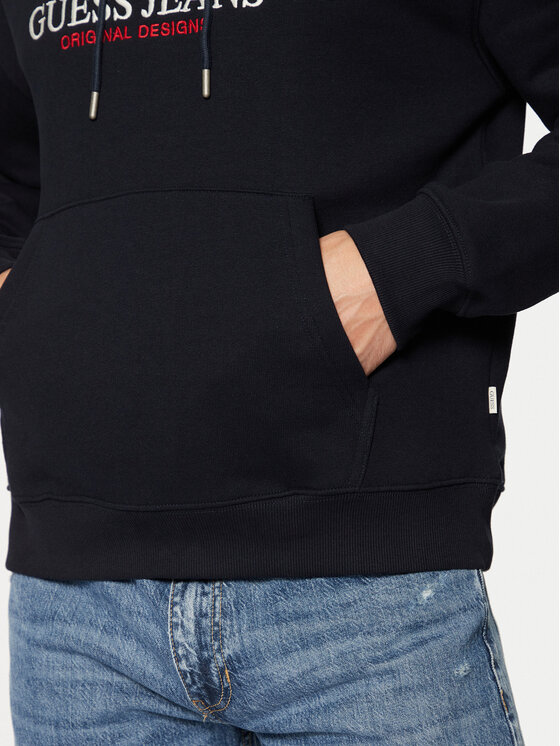 Guess Jeans Guess Jeans Sweatshirt M4YQ23 K9V31 Dunkelblau Regular Fit