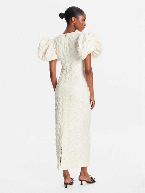 ROTATE ROTATE Abendkleid 114553857 Écru Slim Fit