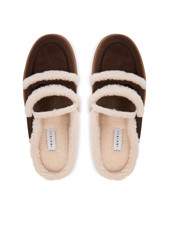 Inuikii Inuikii Klapki Mule Wool 1004.017.0011 Brązowy