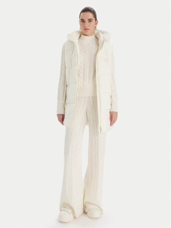 Guess Guess Brezrokavnik W5BL81 W3282 Bela Regular Fit