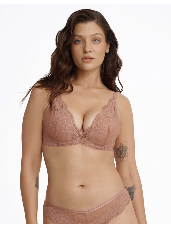 Esotiq Esotiq Biustonosz push-up 40523 Beżowy
