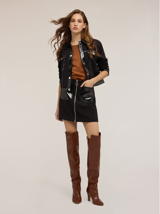 Motivi Motivi Minigonna 1262Q001124N033 Nero A-Line Fit