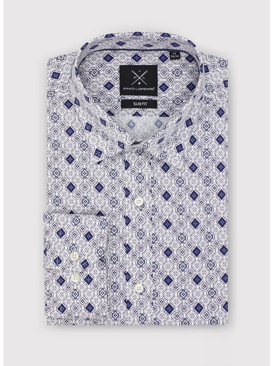 Pako Lorente Pako Lorente Koszula P23SF-1X-012 Biały Slim Fit