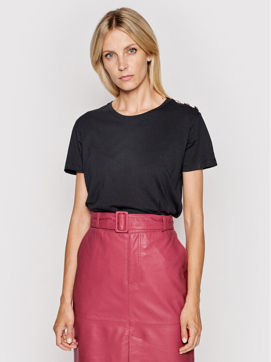 T-shirt Molly Crystal 999114104 Nero Regular Fit