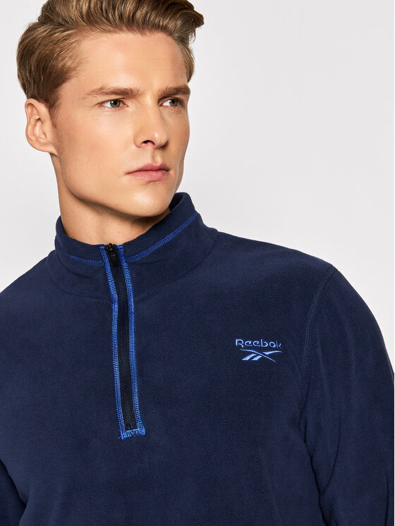 Reebok Reebok Flis Outerwear GR8963 Tamnoplava Slim Fit