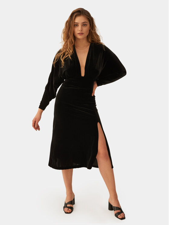 Undress Code Undress Code Sukienka koktajlowa Date Night 477 Czarny Slim Fit