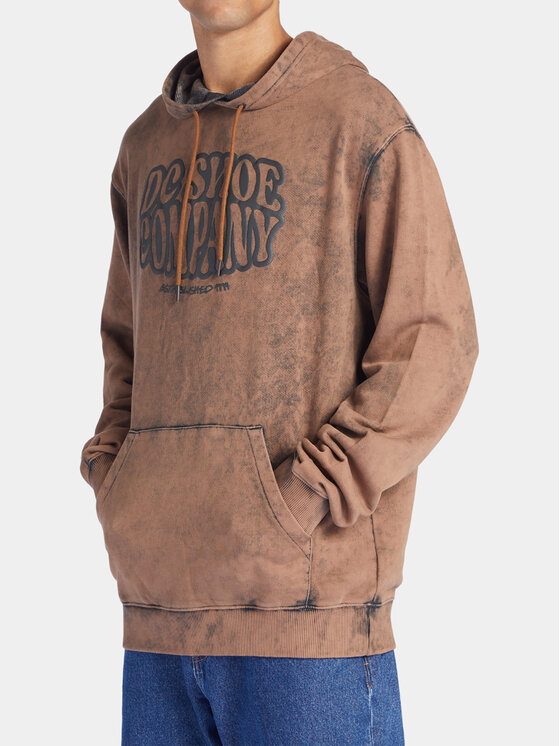 DC Mikina Contour ADYFT03381 Hnedá Regular Fit