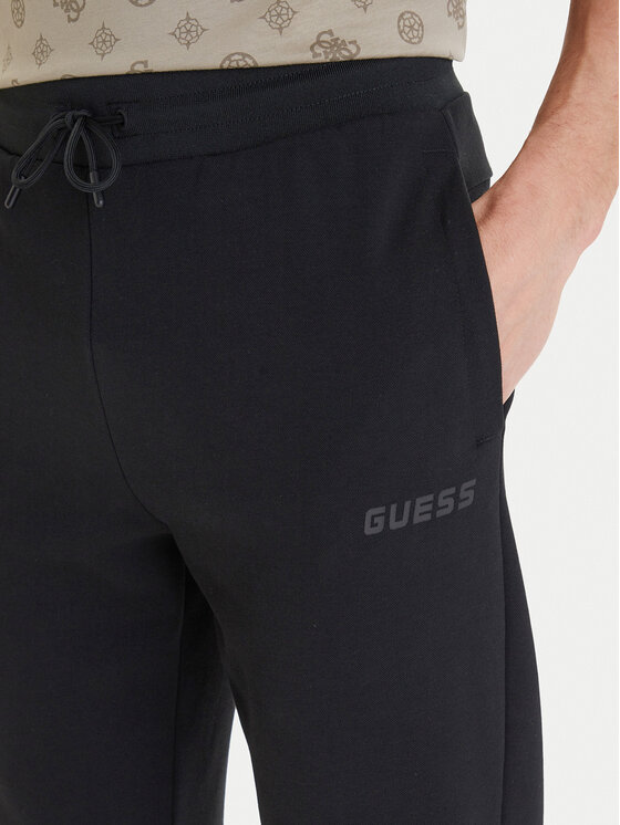 Guess Guess Παντελόνι φόρμας Z6GB02 K2844 Μαύρο Regular Fit