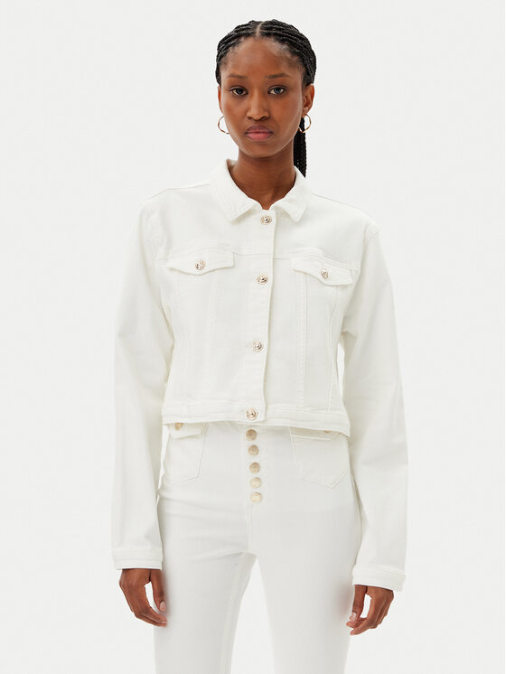 MET MET Geacă de blugi M10 175GC Alb Regular Fit