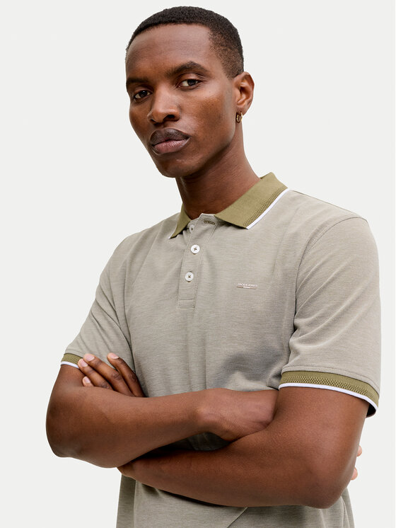 Jack & Jones Jack & Jones Pólóing Blualves 12274681 Zöld Regular Fit