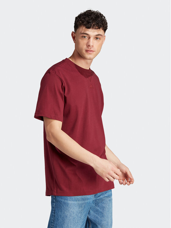 adidas adidas T-Shirt ALL SZN IL9022 Rot Loose Fit