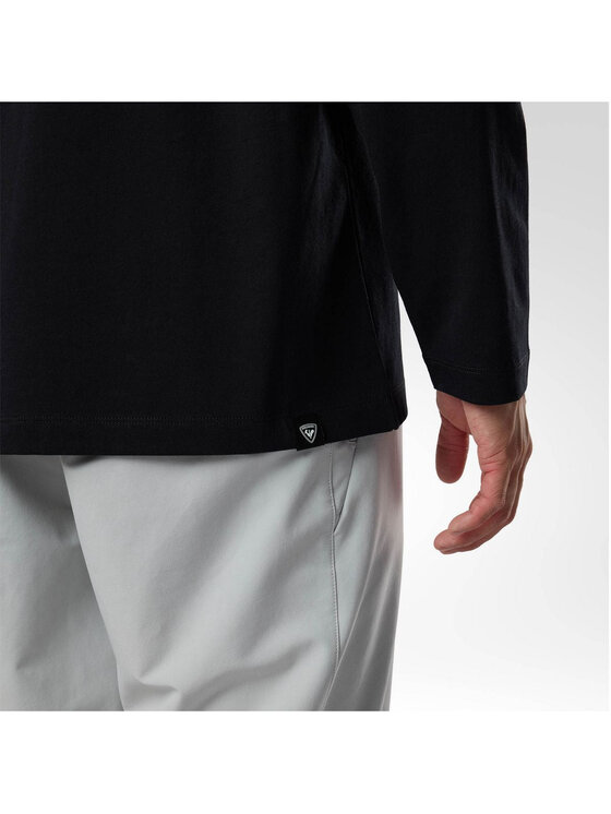 Rossignol Rossignol Longsleeve M Long Sleeve Tee Czarny Regular Fit