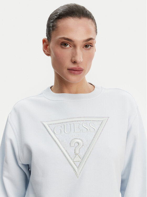 Guess Guess Світшот W5GQ12 KBKM0 Блакитний Regular Fit