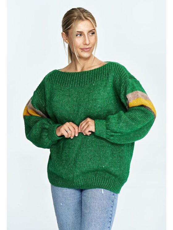 FIGL FIGLFIGL Maglione M909 Verde Oversize